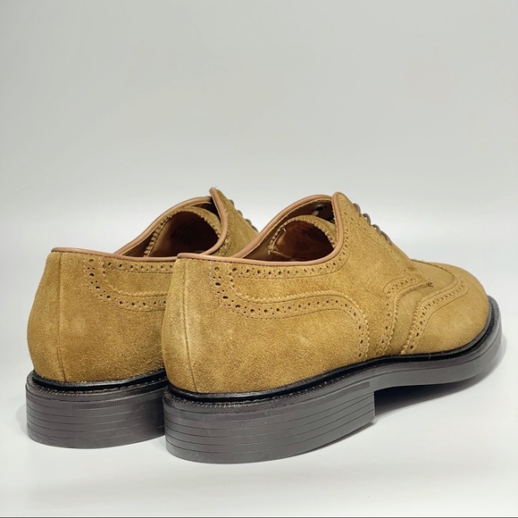 Polo Ralph Lauren Mens Asher Wingtip Oxford Suede Leather Dress Shoes - Picture 5 of 11
